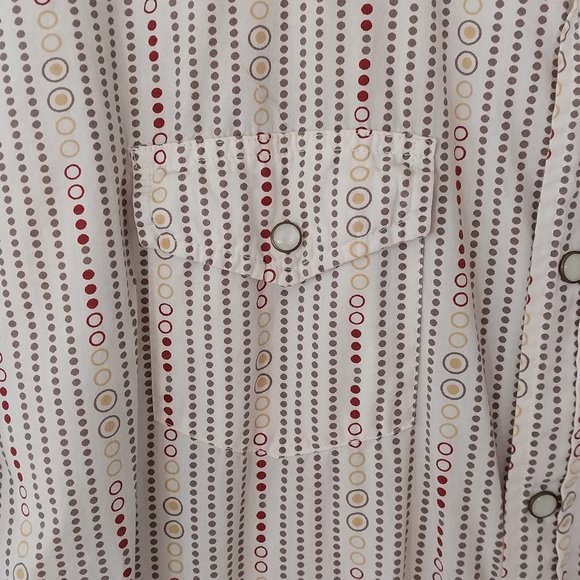 Fossil Vintage Men's Circle Pattern Western Inspired Long Sleeved Shirt … - Picture 4 of 12